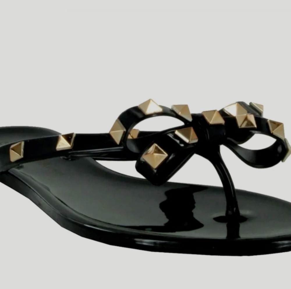 Wild Diva Studdes Jelly Sandals